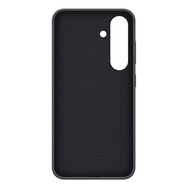 Suojakotelo Samsung Galaxy S25 tekonahkakotelo musta