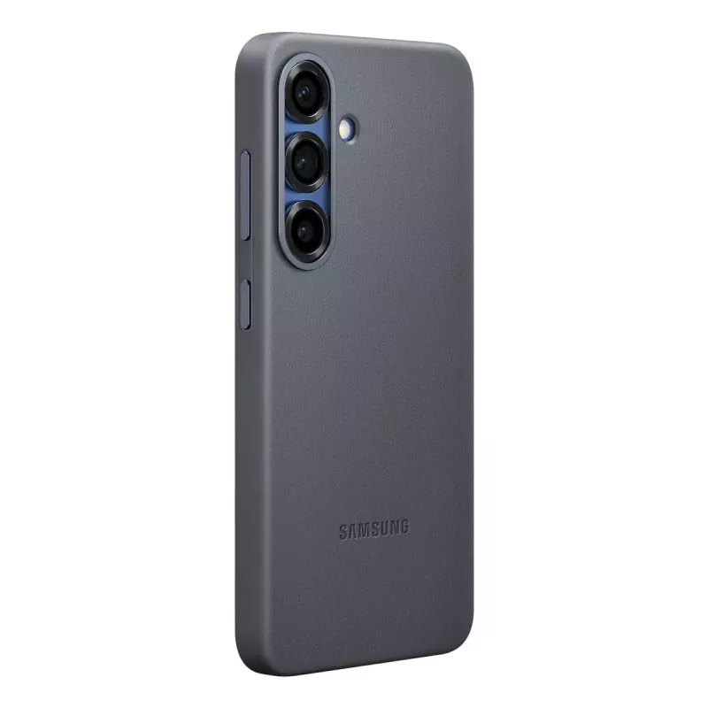 Suojakotelo Samsung Galaxy S25 tekonahkakotelo musta