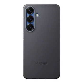 Suojakotelo Samsung Galaxy S25 tekonahkakotelo musta