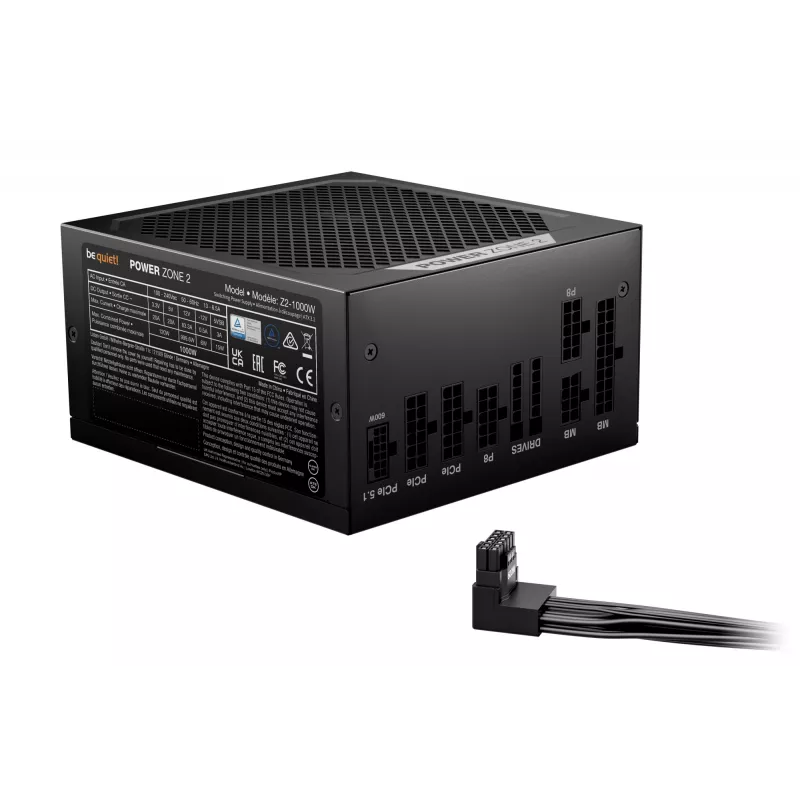 be quiet POWER ZONE 2 1000W virtalähde 20+4 pin ATX ATX musta