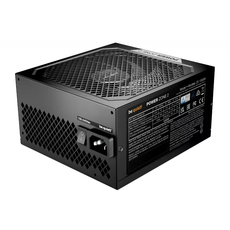 be quiet POWER ZONE 2 1000W virtalähde 20+4 pin ATX ATX musta