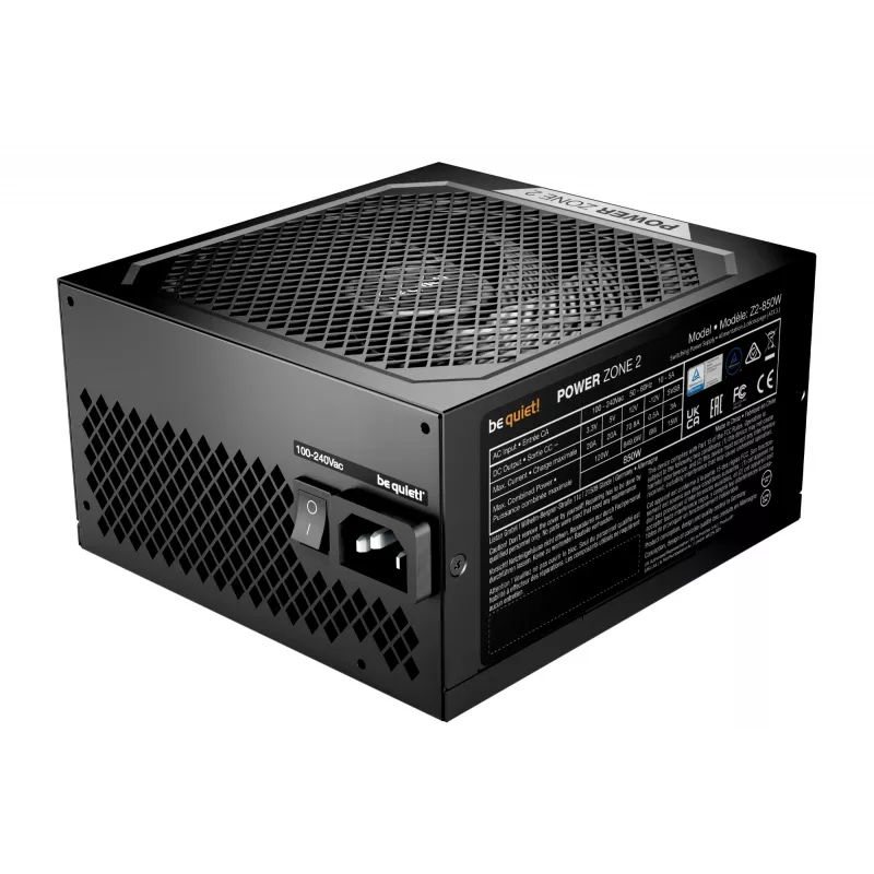 be quiet! POWER ZONE 2 850W virtalähde 20+4 pin ATX ATX musta