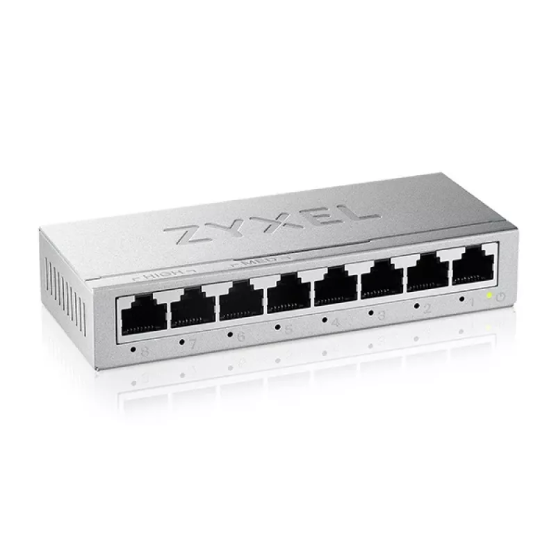 Zyxel GS-108BV5-EU0101F verkkokytkin hallitsematon L2 Gigabit Ethernet (10/100/1000)