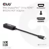 Adapteri club 3d Mini DisplayPort 1.4 HDMI 8K60Hz M/F, Mini DisplayPort uros
