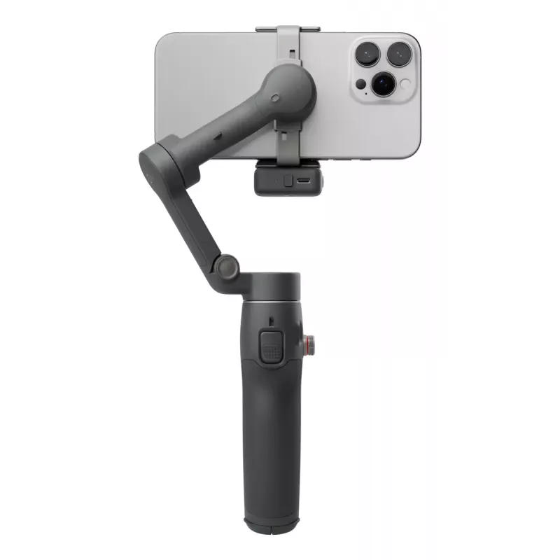 DJI Osmo Mobile 7P älypuhelimen gimbaali, 3-akselinen vakautus, ActiveTrack 7.0, teleskooppivarsi, Bluetooth 5.3, tummanharmaa