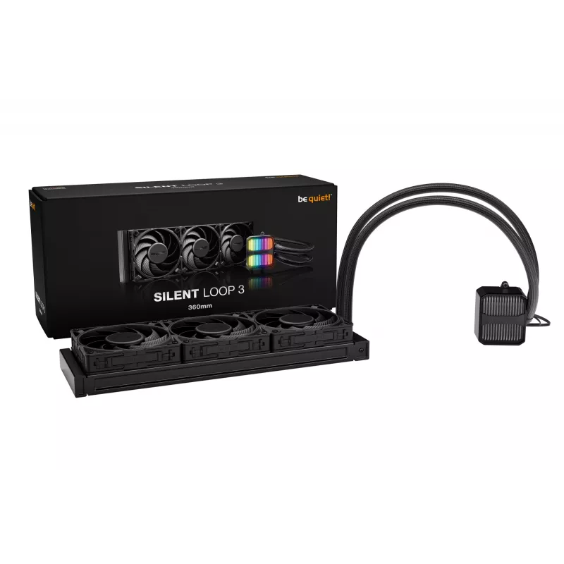be quiet! Silent Loop 3 360 mm prosessori All-in-One nestejäähdytin 12 cm musta 1 kpl