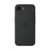 Apple silikonikuori iPhone 16e musta