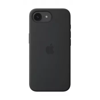 Apple silikonikuori iPhone 16e musta