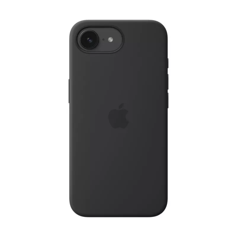 Apple silikonikuori iPhone 16e musta