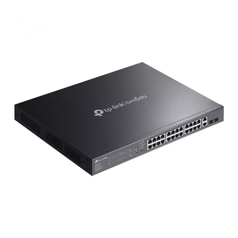 TP-Link Omada ES228GMP verkkokytkin hallittava L2 Gigabit Ethernet (10/100/1000) Power over Ethernet (PoE) musta