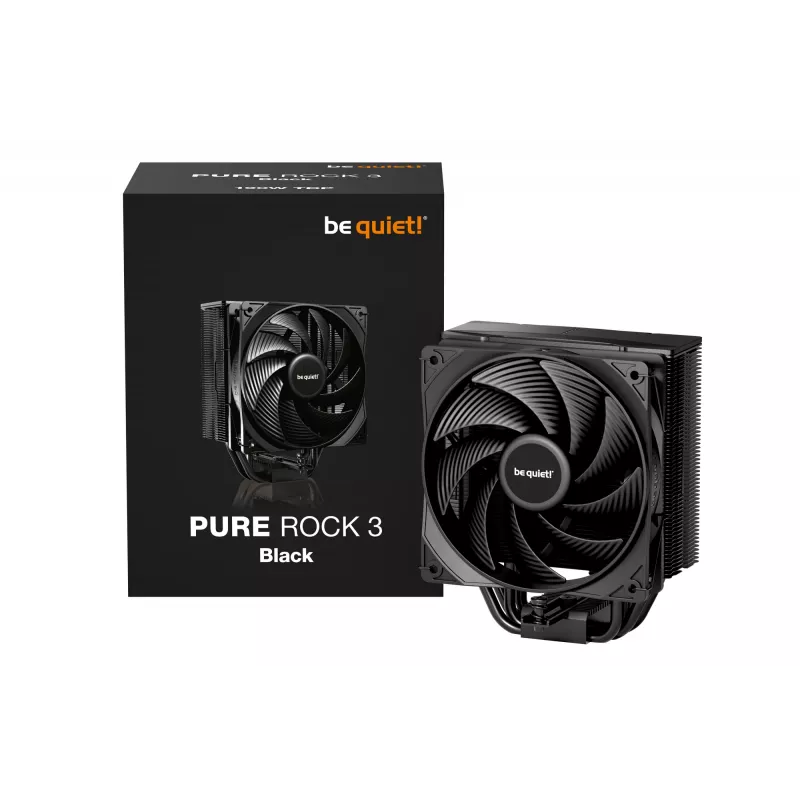 be quiet! Pure Rock 3 musta prosessorin ilmajäähdytin 12 cm 1 kpl