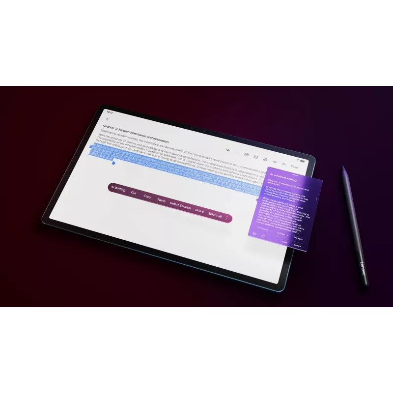 Lenovo Yoga Tab Plus Snapdragon 256 GB 32,3 cm (12,7 inch) 16 GB Wi-Fi 7 (802.11be) Android 14 teal