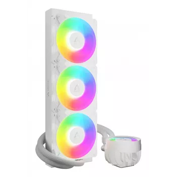ARCTIC Liquid Freezer III Pro 360 A-RGB (valkoinen) - moniyhteensopiva all-in-one CPU-vesijäähdytin A-RGB-valaistuksella