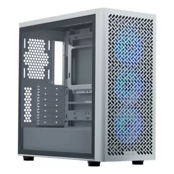 PC-kotelo Cooler Master Elite 502 Midi Tower valkoinen — ATX, 3x 120 mm edessä, 120 mm takana, virtalähde alhaalla, tukee 2,5