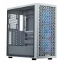 PC-kotelo Cooler Master Elite 502 Midi Tower valkoinen — ATX, 3x 120 mm edessä, 120 mm takana, virtalähde alhaalla, tukee 2,5