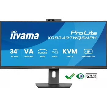 iiyama ProLite XCB3497WQSNPH-B1 tietokonenäyttö 86,4 cm (34