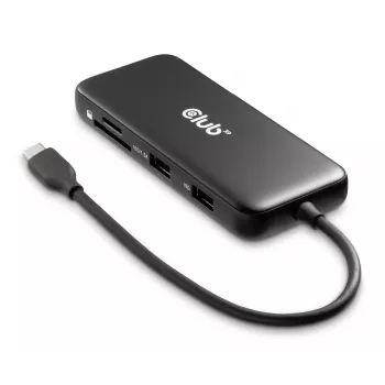 CLUB3D 8-1 kannettava telakka USB Type-C® 10Gbps HDMI™ ja DisplayPort™ 8K30Hz PD max. 100W