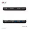 CLUB3D 8-1 kannettava telakka USB Type-C® 10Gbps HDMI™ ja DisplayPort™ 8K30Hz PD max. 100W