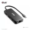CLUB3D 8-1 kannettava telakka USB Type-C® 10Gbps HDMI™ ja DisplayPort™ 8K30Hz PD max. 100W
