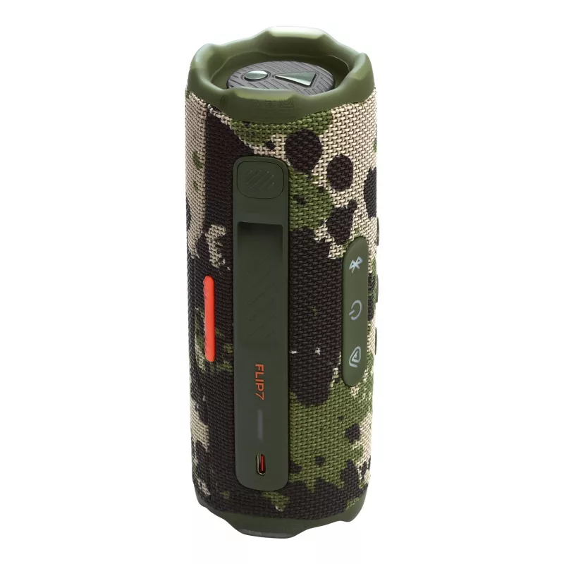 JBL Flip 7 (JBLFLIP7SQUAD) kannettava Bluetooth-kaiutin, Bluetooth 5.4, IP68, 4800 mAh, Squad khaki-maastokuvio