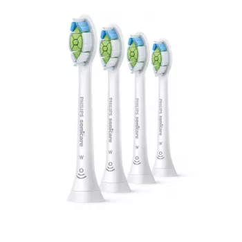 Sähköhammasharjan harjaspäät Philips HX6064/87 Optimal White — 4 kpl, valkoinen, keskikovat harjakset