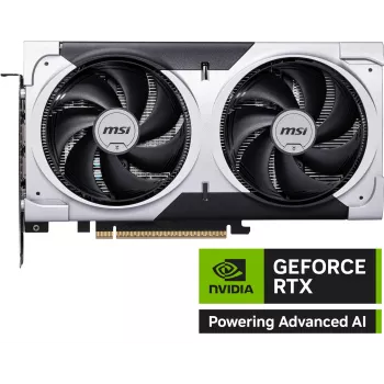Näytönohjain MSI GeForce RTX 5060 Ti 8 GB GDDR7, PCIe 5.0, 4608 CUDA, 2602 MHz Boost, 128-Bit, 2 tuuletinta, 180 W