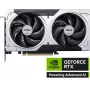 Näytönohjain MSI GeForce RTX 5060 Ti 8 GB GDDR7, PCIe 5.0, 4608 CUDA, 2602 MHz Boost, 128-Bit, 2 tuuletinta, 180 W