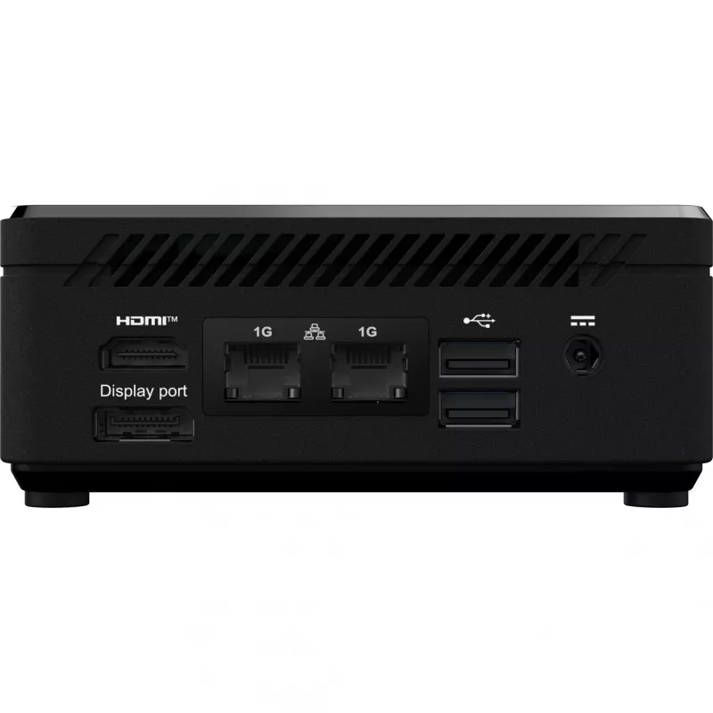 MSI Cubi N ADL S-098EU Intel® N N200 4 GB DDR4-SDRAM 128 GB SSD Windows 11 Pro Mini-PC musta