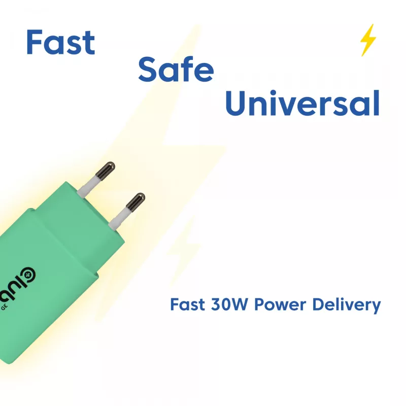 USB-C-laturi 2 kpl:n pakkaus 30W by club 3d — kaksi 30W USB-C-virtasovitinta