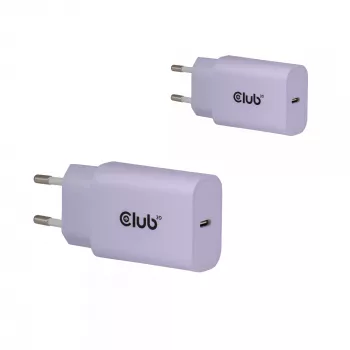 Virtalähde club 3d USB-C-laturi 30W 2 kpl:n pakkaus kompakti puhelimille ja tableteille
