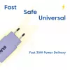 Virtalähde club 3d USB-C-laturi 30W 2 kpl:n pakkaus kompakti puhelimille ja tableteille