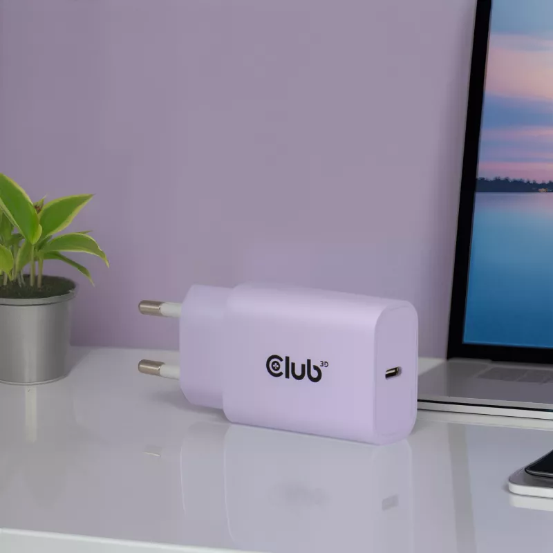 Virtalähde club 3d USB-C-laturi 30W 2 kpl:n pakkaus kompakti puhelimille ja tableteille