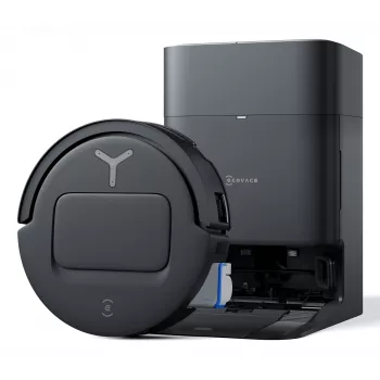 Robotti-imuri Ecovacs Deebot T80 Omni – pussiton 3 L pöly, 0,11 L vesi, 6400 mAh, 297 min käyttöaika, musta