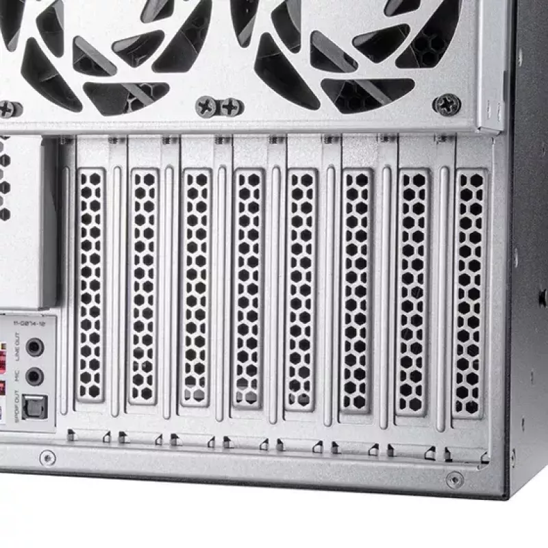 Palvelinteline Silverstone RM52 musta ATX SFX 440x550x220mm
