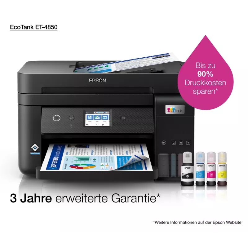 Epson EcoTank ET-4850 mustesuihku A4 4800 x 1200 DPI 33 ppm Wi-Fi