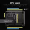 CORSAIR PC-kotelo - Mid-Tower - 2500x Dual Chamber - musta