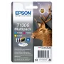 Epson Stag monipakkaus 3 väriä T1306 DURABrite Ultra muste, korkea (XL) riittoisuus, syaani, magenta, keltainen, pigmentoitu muste, 10,1 ml, 1 kpl, monipakkaus