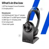 HP Poly Voyager Focus 2 USB-C-C Headset +USB-C/A sovitin +latausteline
