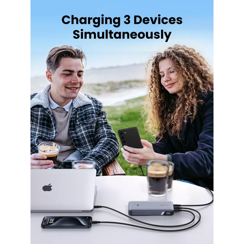 Ugreen 25188 varavirtalähde 20000 mAh harmaa