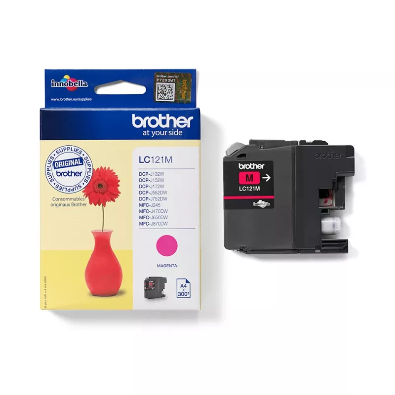 Värikasetti Brother LC 121M magenta 300 sivua Ink