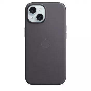 Apple FineWoven -kotelo MagSafe-yhteensopiva iPhone 15 musta