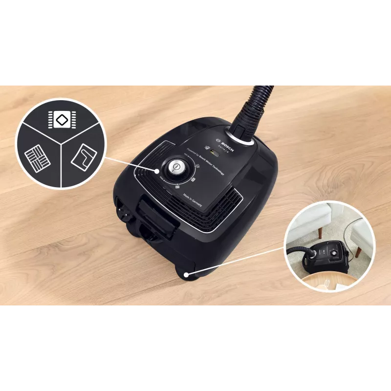 Bosch Serie 4 BGB38BA1 pölynimuri 4 L lattiapölynimuri kuiva 600 W pölypussi