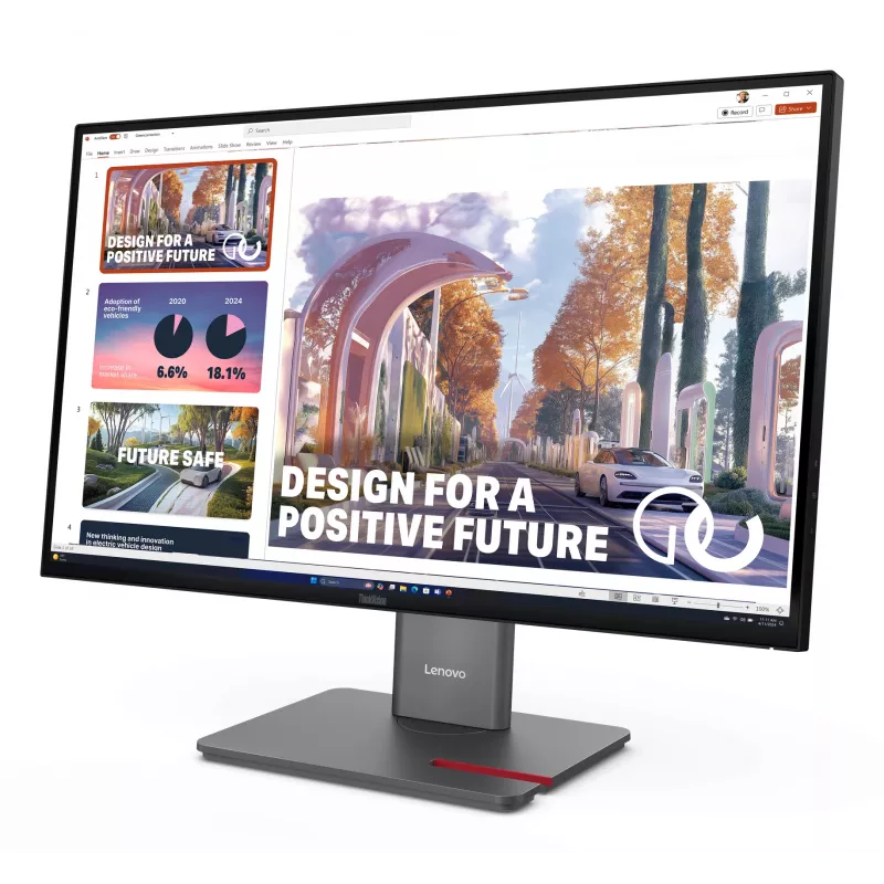 Lenovo ThinkVision P27QD-40 näyttö, 68,6 cm (27 inch), 2560 x 1440 pikseliä, Wide Quad HD, LED, 6 ms, musta