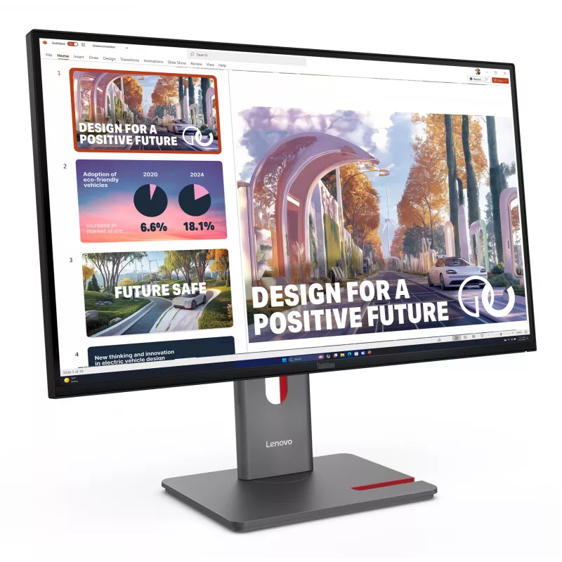 Lenovo ThinkVision P27QD-40 näyttö, 68,6 cm (27 inch), 2560 x 1440 pikseliä, Wide Quad HD, LED, 6 ms, musta