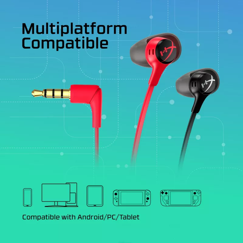 HyperX Cloud Earbuds II musta