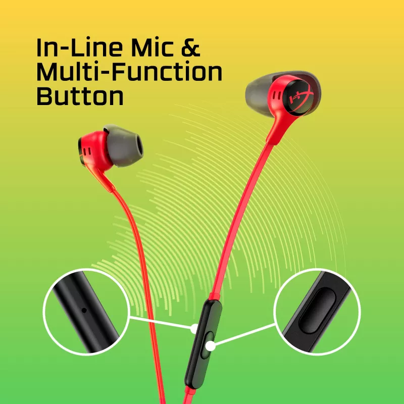 HyperX Cloud Earbuds II musta