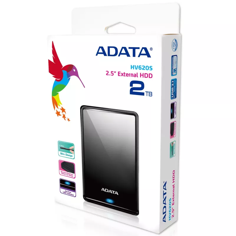ADATA AHV620S-2TU3-CBK ulkoinen kiintolevy 2 TB 2,5