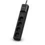 CyberPower Tracer III P0420SUD0-FR ylijännitesuoja musta 4 AC-lähtöä 200 - 250 V 1,8 m
