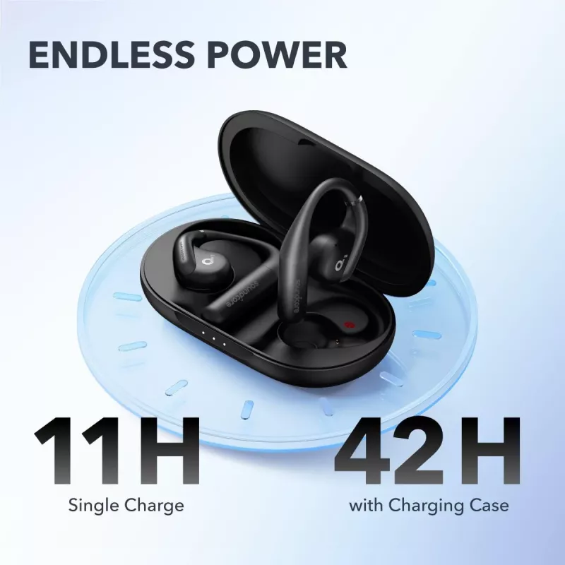 ANKER nappikuulokkeet - Soundcore Aerofit Pro - musta