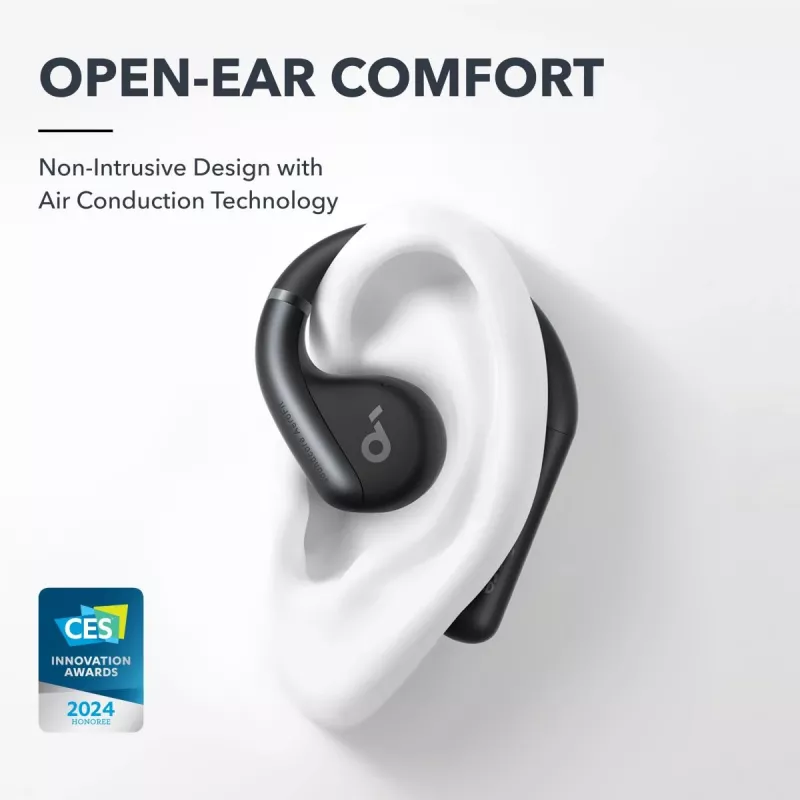 ANKER nappikuulokkeet - Soundcore Aerofit Pro - musta